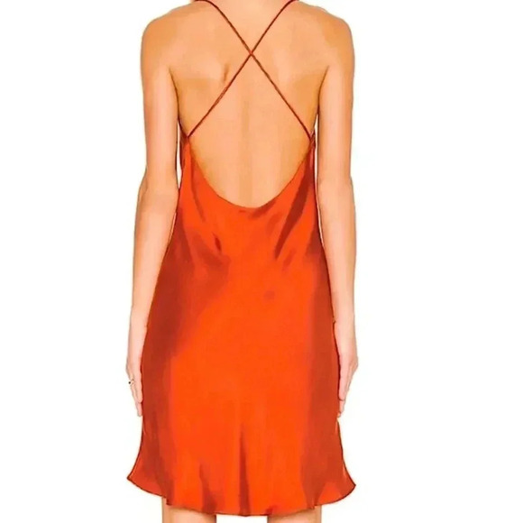 New REVOLVE Backstage Silk Slip Dress Jennifer 90s Y2K Cocktail Party - Picture 2 of 14